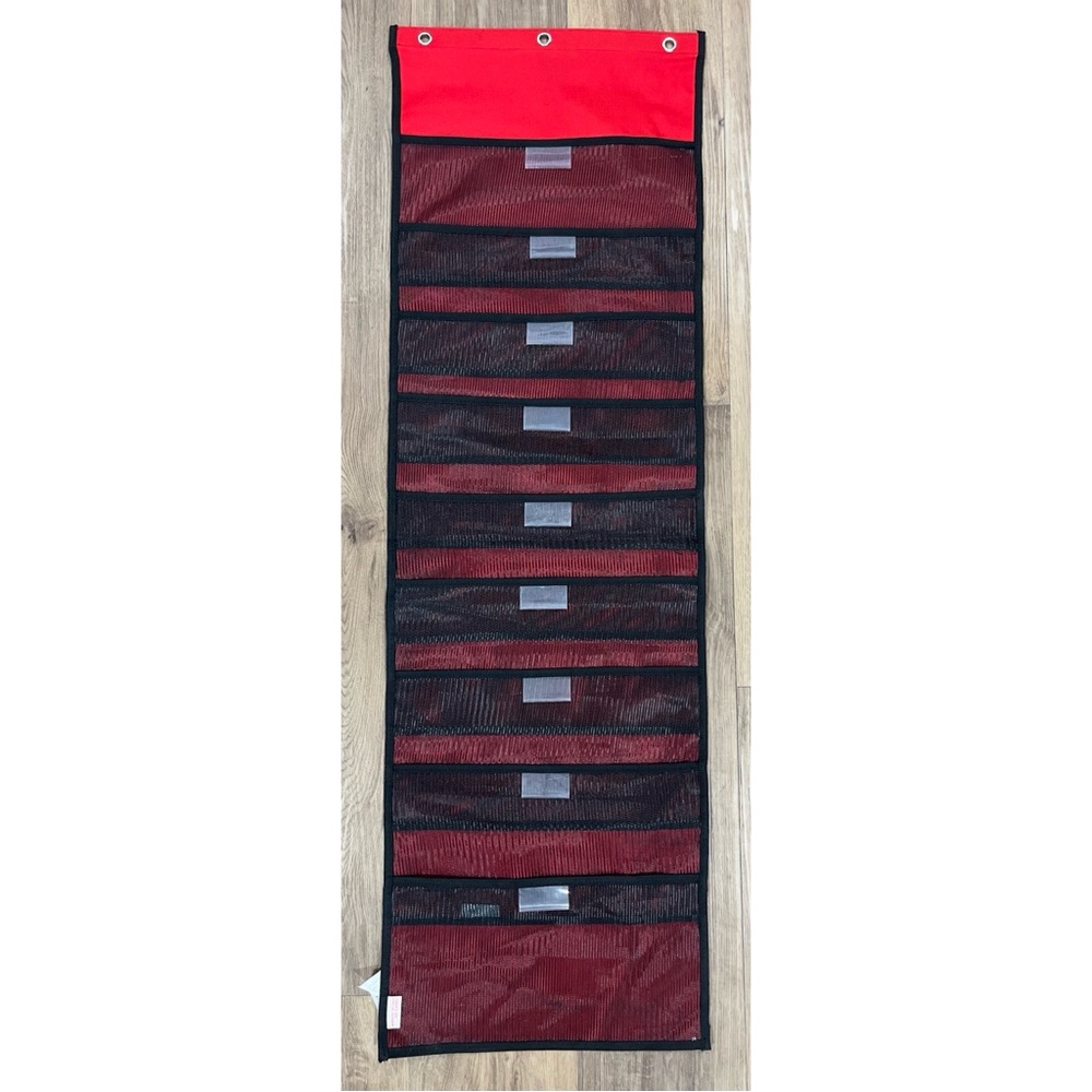 Red and Black 9-Pocket Hanging File  Pocket Chart Teacher Classroom